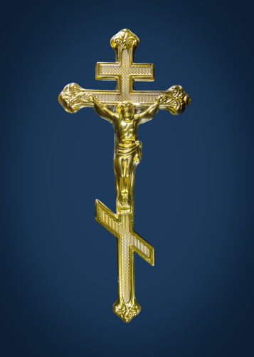 24040306-Накладка фольга Крест с распятием-21