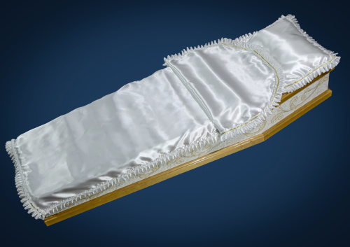 16010205 атлас с рюшем и тесьмой-380